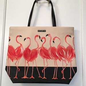 Kate Spade Flamingo Bon Shopper Tote Bag